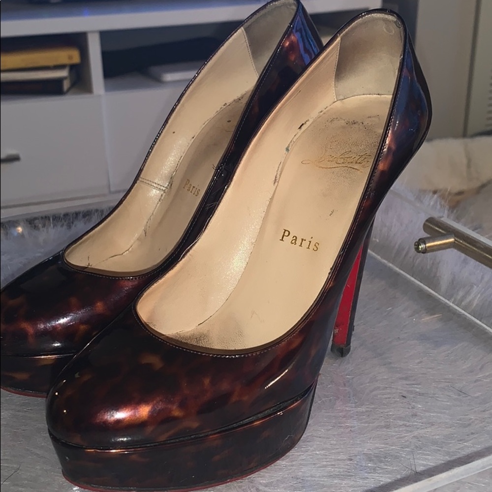 Christian Louboutin Tortoise Shell Bianca Pumps